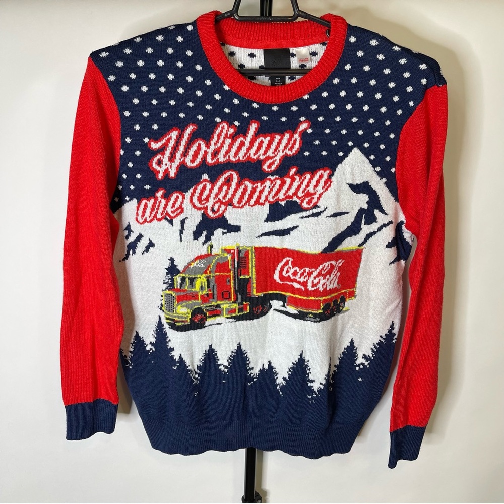 Coca-Cola Christmas Sweater Size Large Men’s